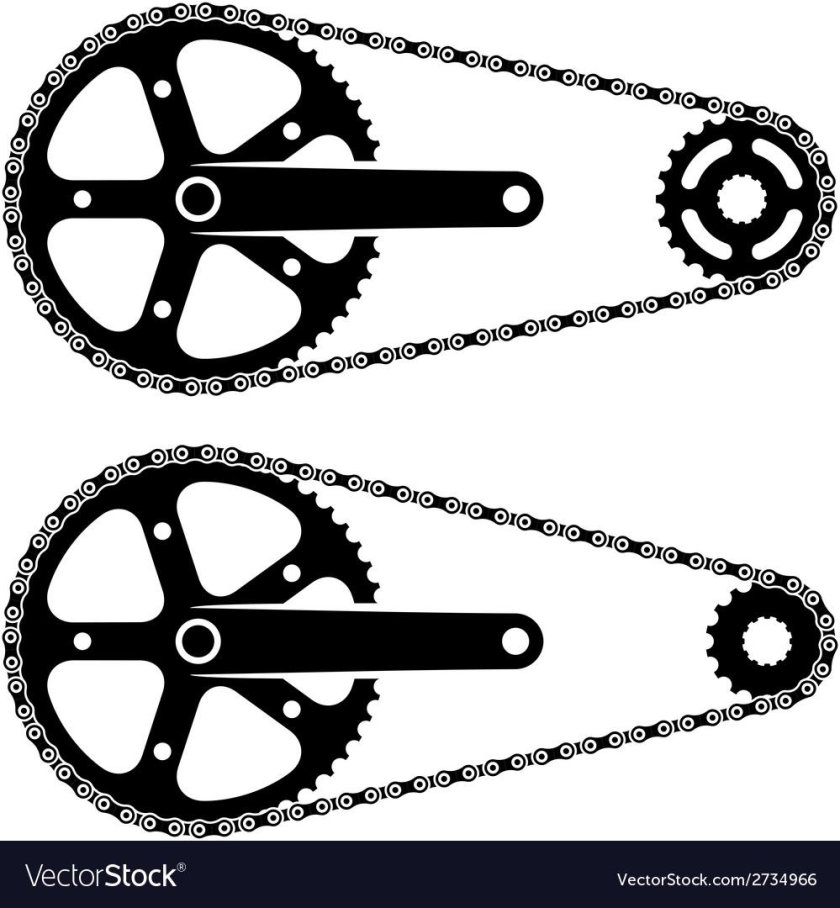 Цепь мотоцикла вектор