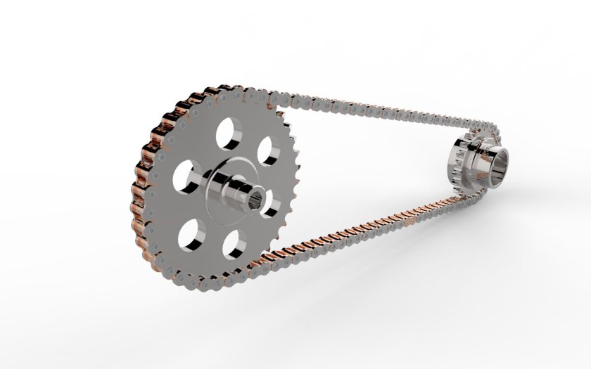 Цепь (привод первичного вала, 51 звено)