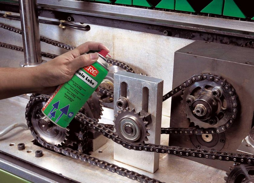 Цепной привод на станке