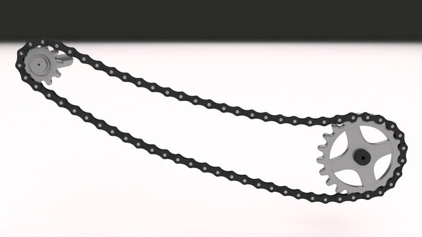 Цепь 3д модель