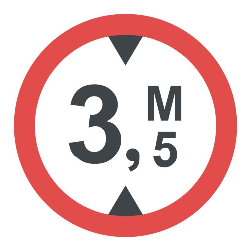 Знак высота 4.5 м