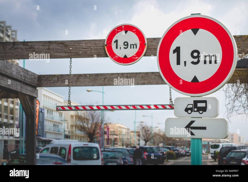 Знак ограничение по высоте