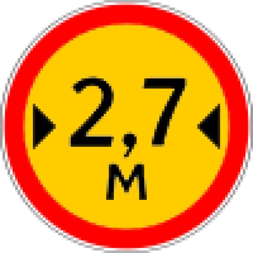 Дорожный знак 3.14 ограничение ширины