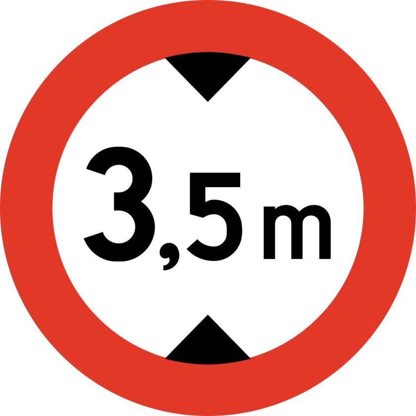 Знак ограничение высоты