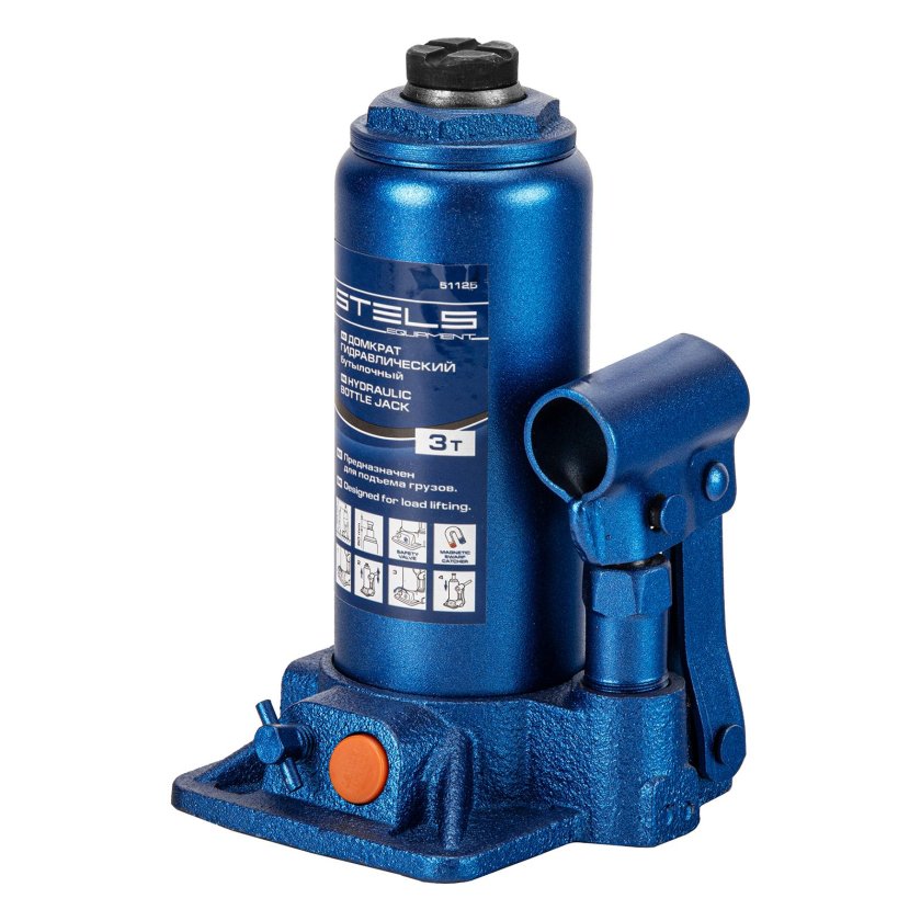Бутылочный домкрат stels