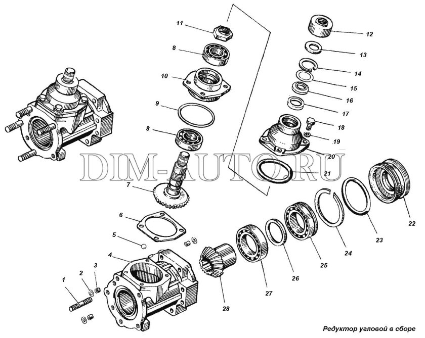 Крышка углового редуктора ГУРА КАМАЗ 65115
