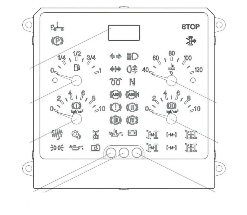Распиновка щитка приборов КАМАЗ Элара 56.3801-01