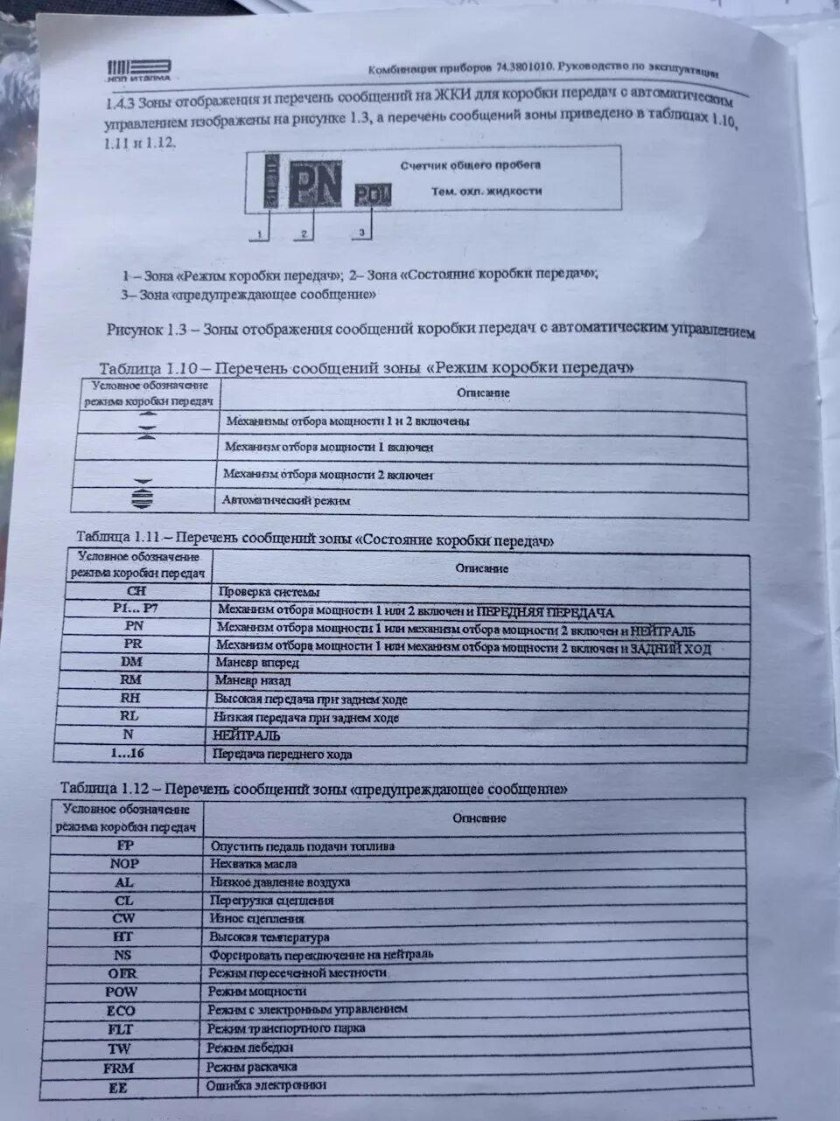 Комбинация приборов КАМАЗ 74.3801010