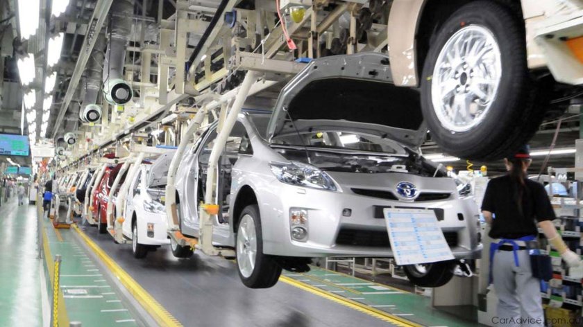 Завод Тойота в Японии