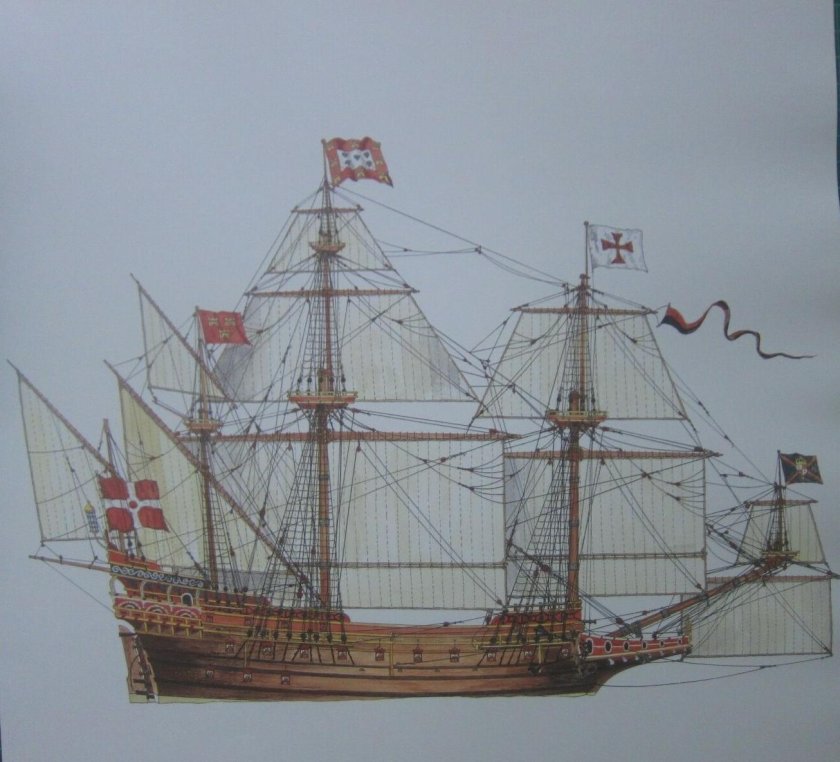 Датский парусный линейный корабль
