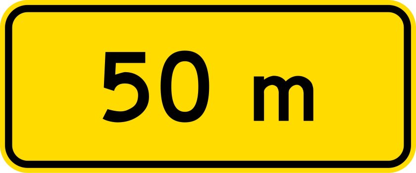 Табличка 100 метров