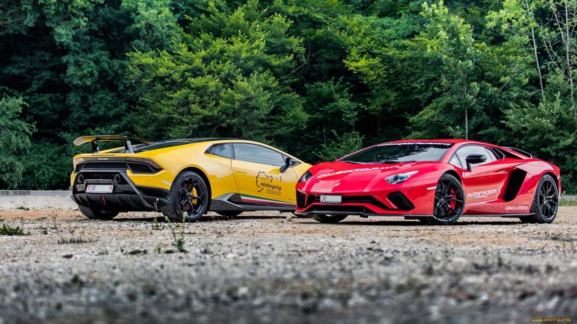 Картинки Ламборгини авентадор и Хуракан