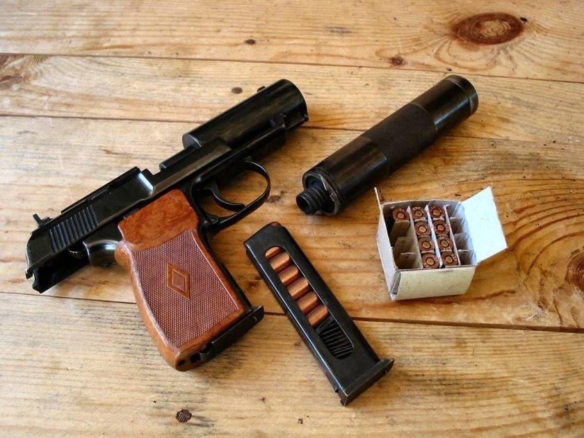 Пистолет бесшумный 6п9