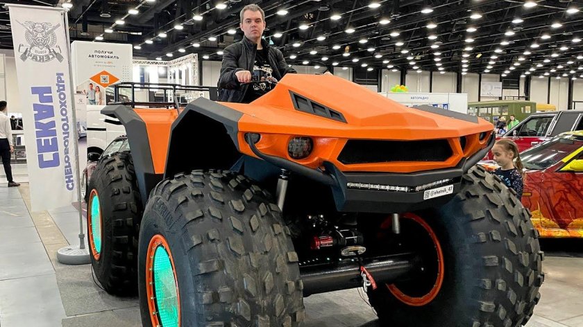 Квадроцикл с огромными колесами