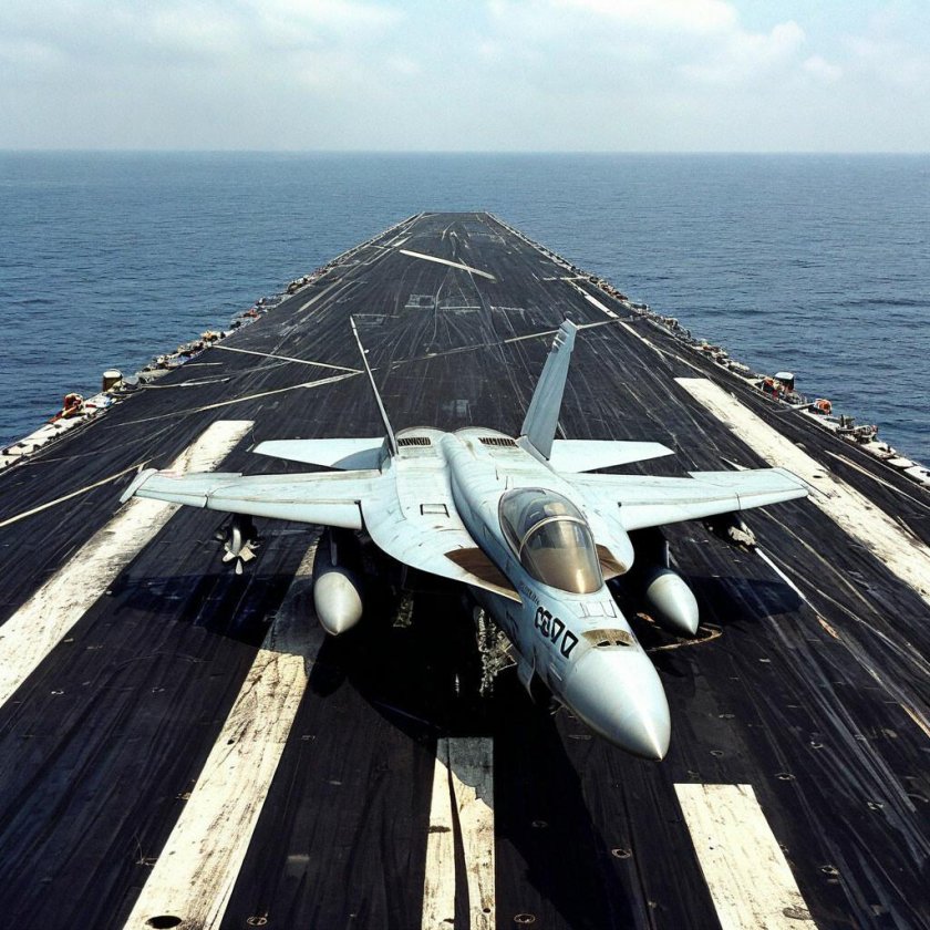 Ф-14 на палубе авианосца