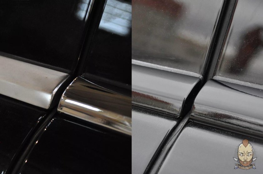 Черный хром молдинги