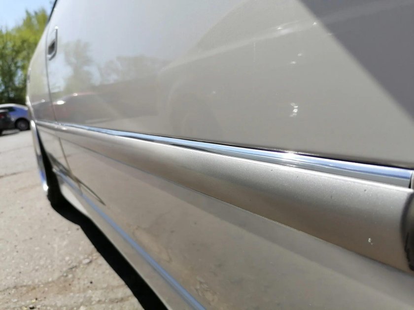 Замена хром молдингов на дверях Санта Фе