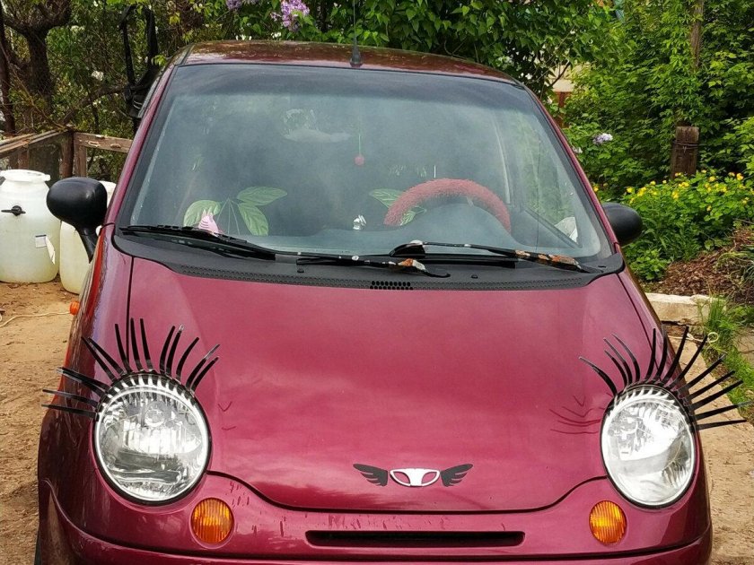 Розовый матиз с ресничками