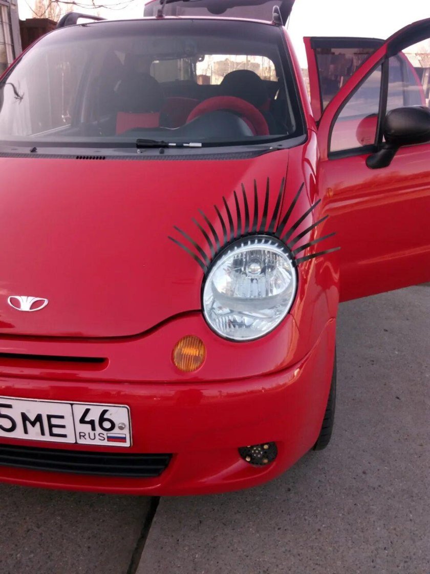 Део Матиз с оесничками