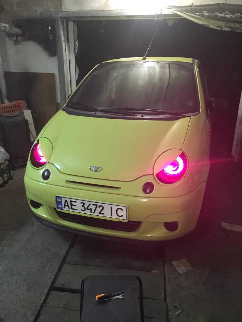 Daewoo Matiz злые фары