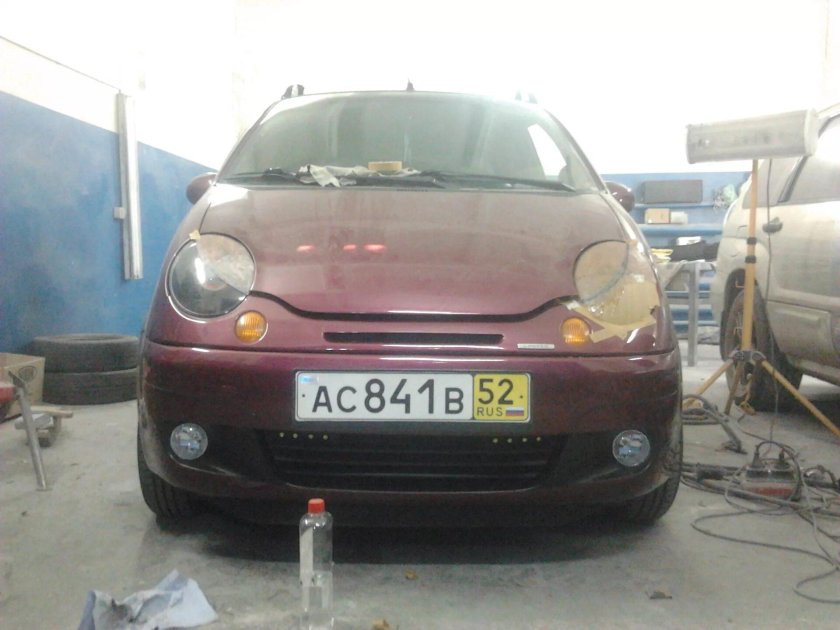 Реснички на фары Daewoo Matiz