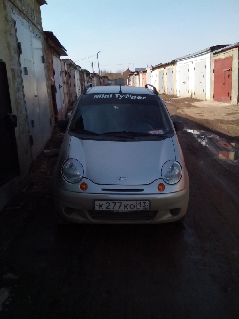 Daewoo Matiz с ресничками