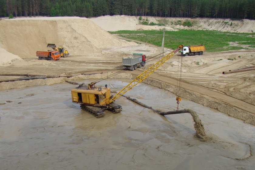 Разработка грунта способом гидромеханизации