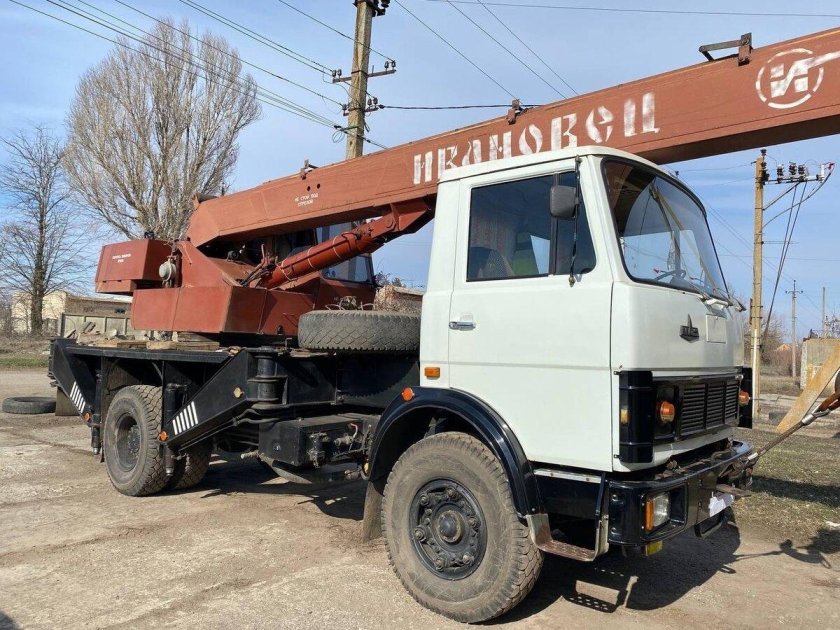 Маз автокран ивановец 14т