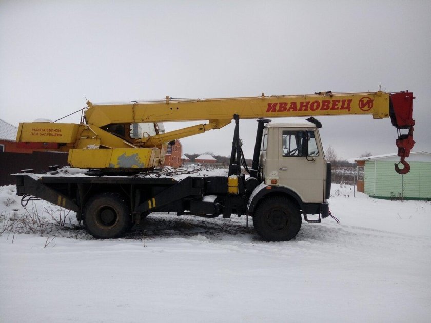 Маз автокран ивановец 14т
