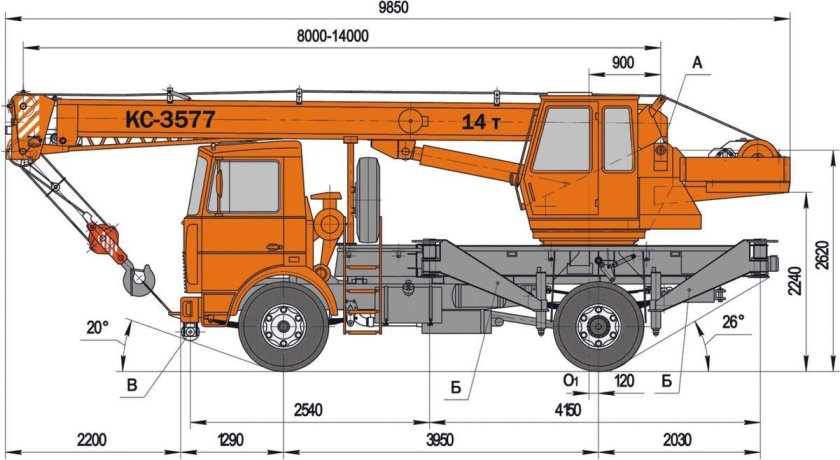 Автомобильный кран КС-3577