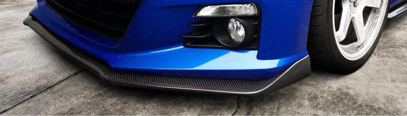 Сплиттер - губа бампера универсальная (3х составная)