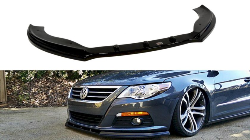 Сплиттер Passat cc передний