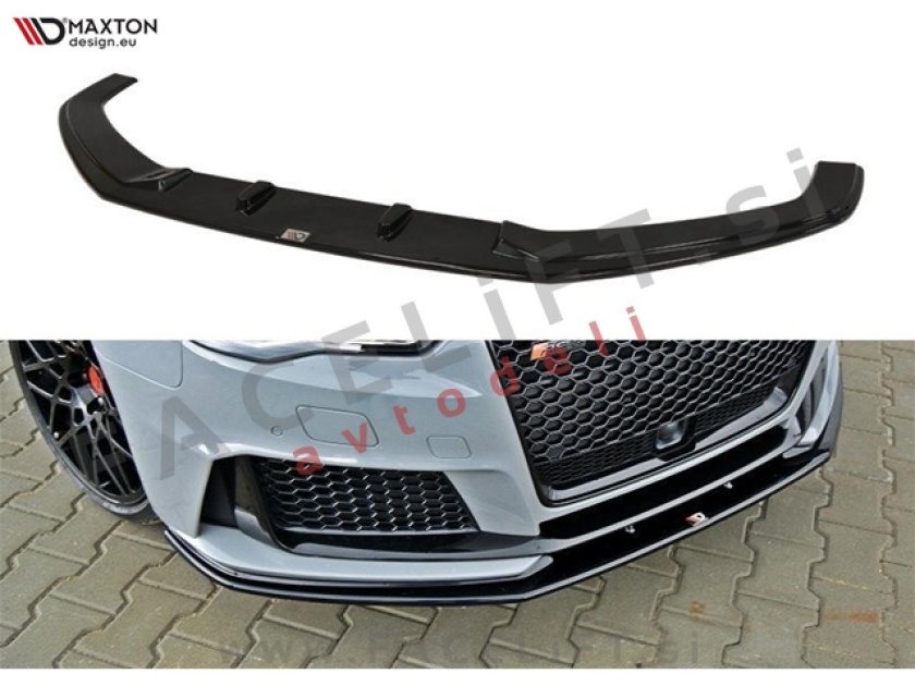 Сплиттер бампера переднего Maxton Design для Audi q8 s-l