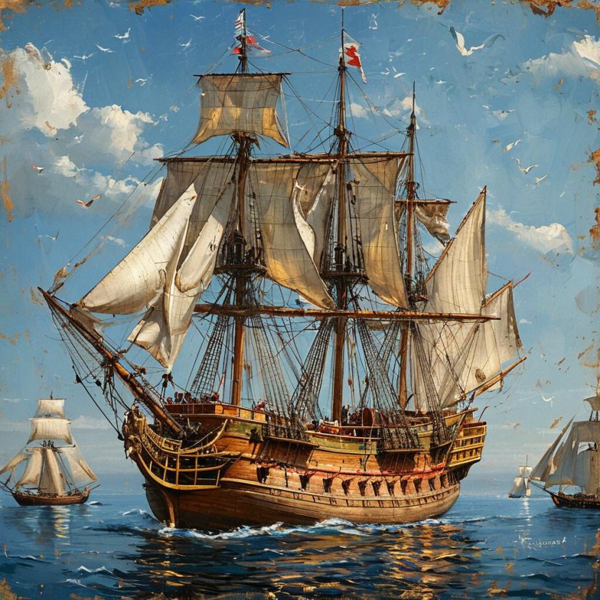 Корабль красивый