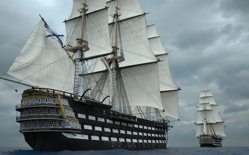 Парусный корабль мановар