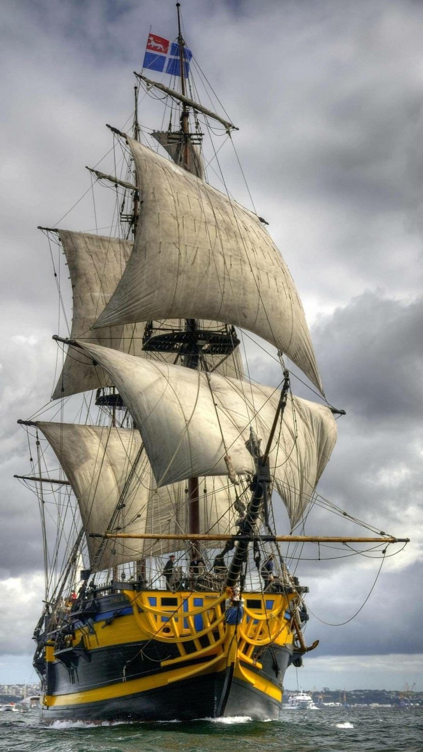 Картина корабль парусник