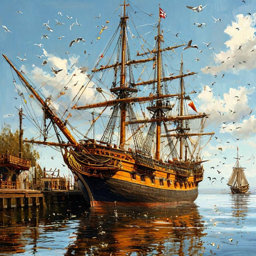 Корабль галеон