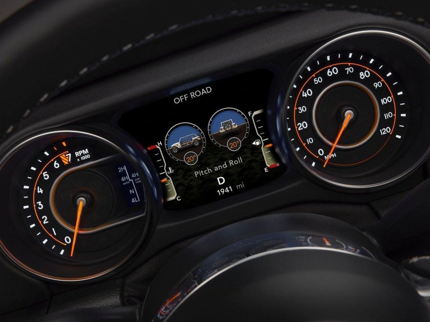 Вранглер Рубикон панель приборов