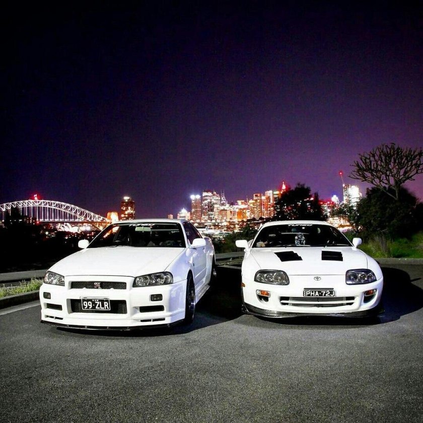 Тойота Супра и Ниссан Скайлайн