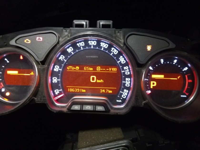 Citroen c5 приборная панель