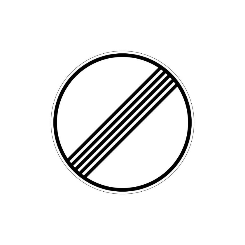 3.25 "Конец зоны ограничения максимальной скорости".