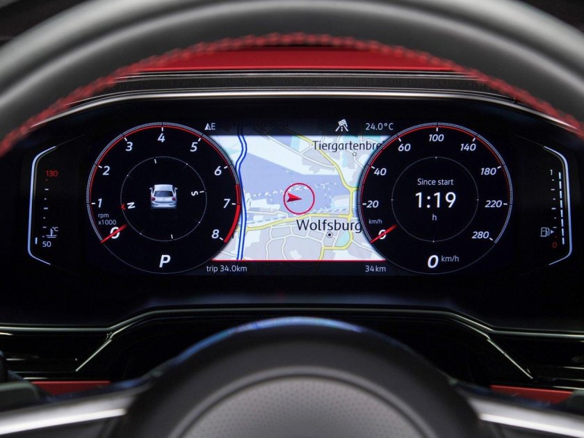 Цифровая приборная панель Volkswagen Polo