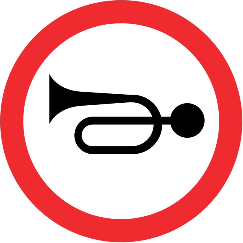 Дорожный знак подача звукового сигнала