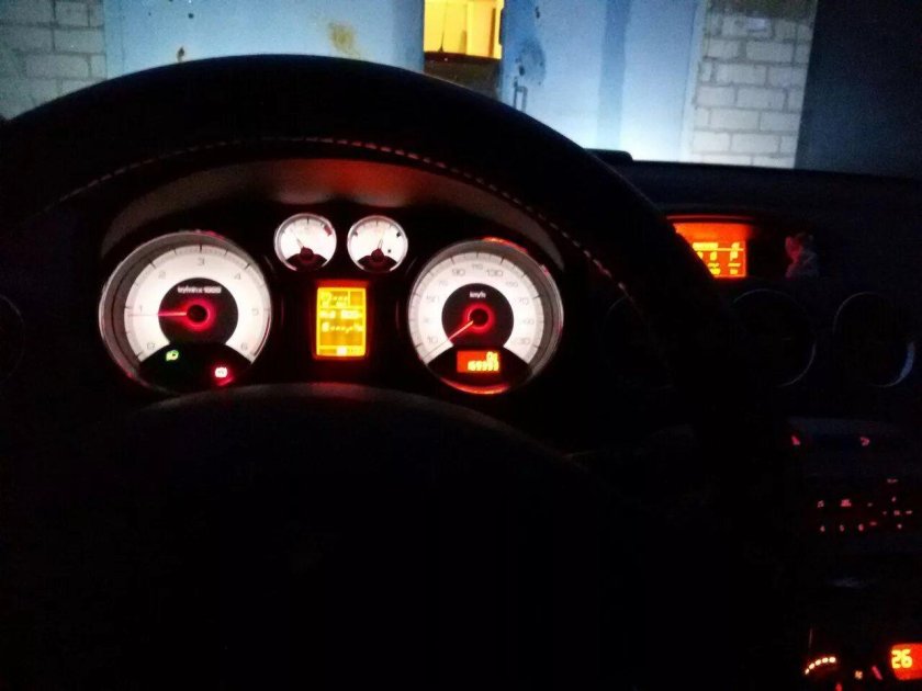 Пежо 308 подсветка приборов