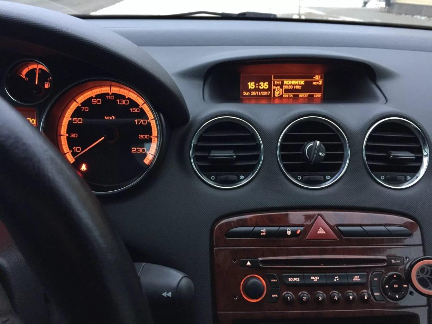 Peugeot 308 панель