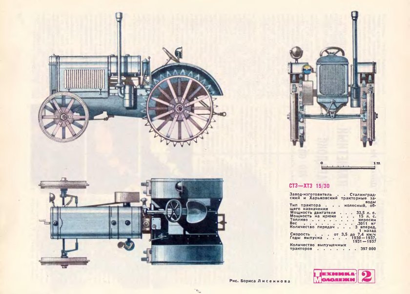 Трактор ХТЗ 15/30 чертеж