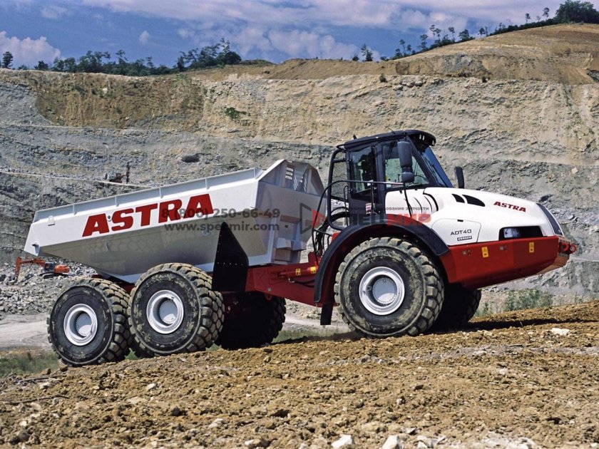 Сочленённый самосвал Terex