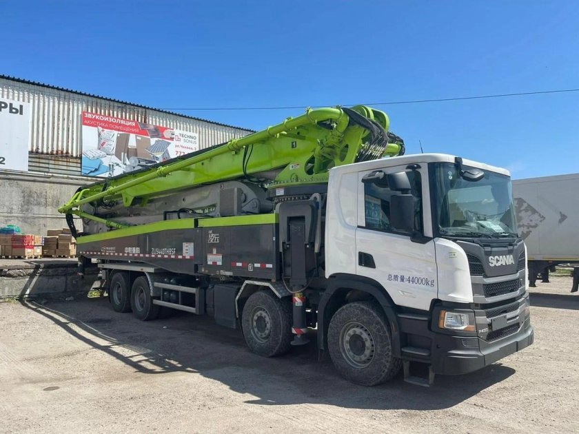 Автобетононасос Zoomlion 57x-6rz на шасси Scania 8x4