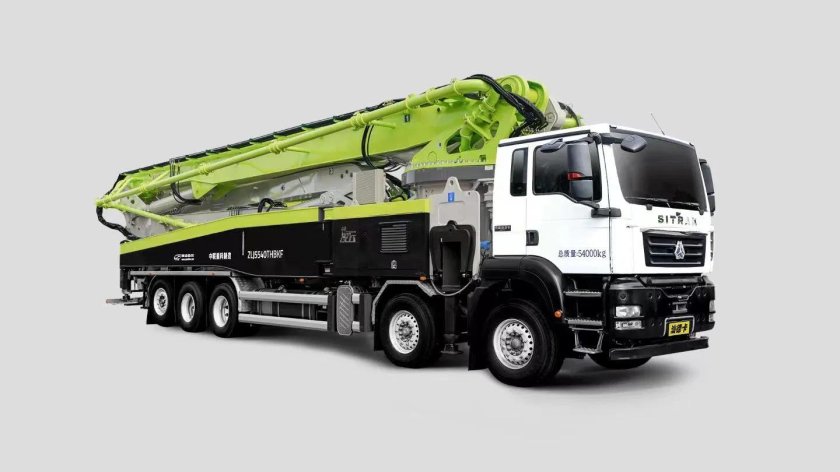 Truck mounted concrete pump