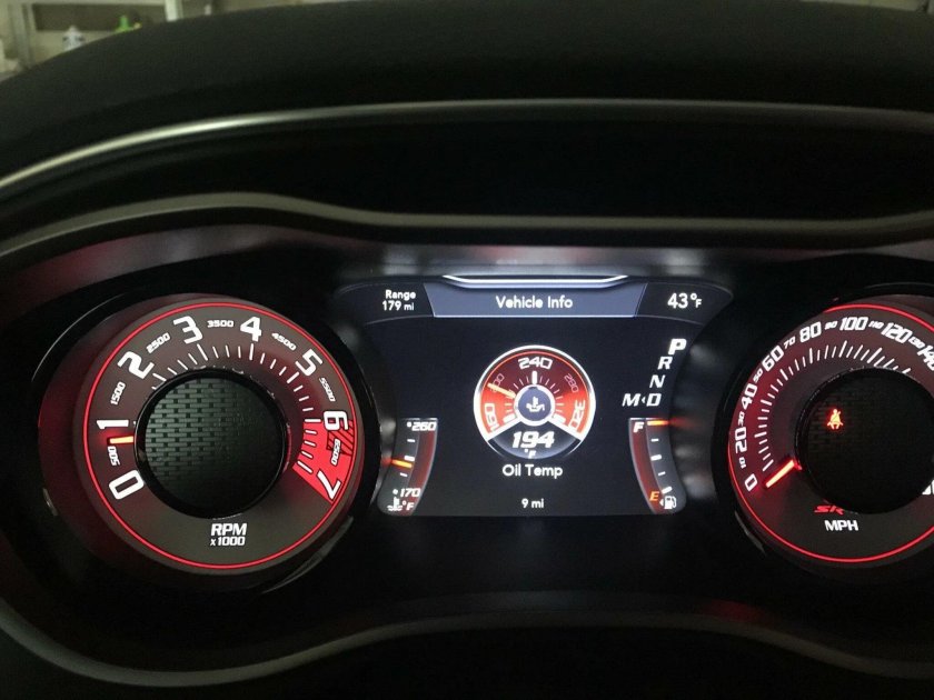 Приборная панель dodge Challenger